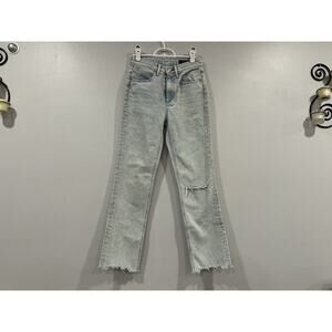 rag & Bone Ankle Cigarette Bleached Jeans in Dean Size 25